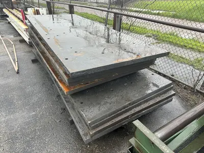 48" X 120" X 2" THICK STEEL FLOOR / BOLSTER PLATE: STOCK #22735