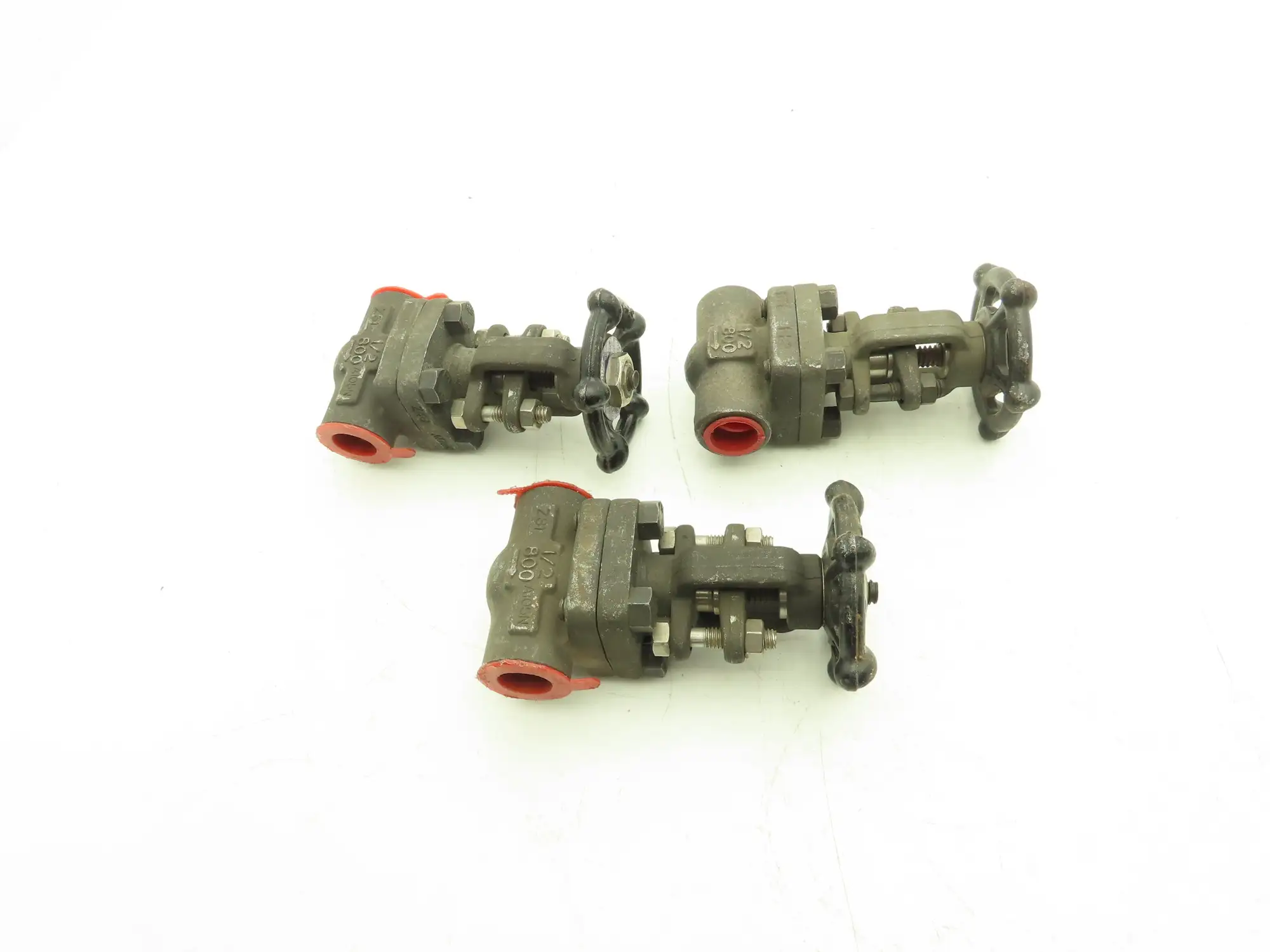 Ilshin 8A05-5 Steel Gate Valve 1/2" Socket Weld 1975psi Class 800  Lot of 3