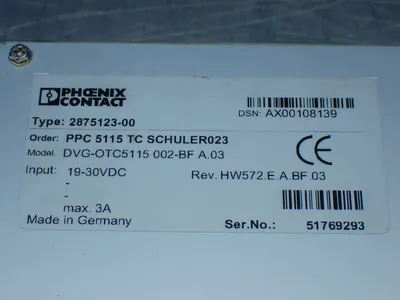 USED PHOENIX CONTACT DVGOTC5115 002BF