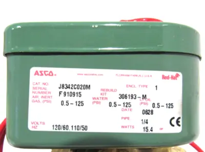 NEW ASCO J8342C020M SOLENOID VALVE