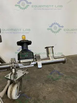 USED CUNO 8ZPB STAINLESS STEEL LENTICULAR FILTER HOUSING 150 PSI @ 300 °F