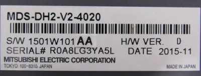 REFURBISHED MITSUBISHI MDS-DH2-V2-4020 SERVO DRIVE MDSDH2V24020