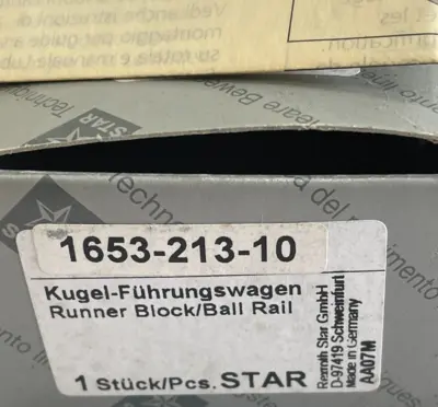 NEW STAR 1653-213-10 BEARING BLOCK RUNNER 165321310
