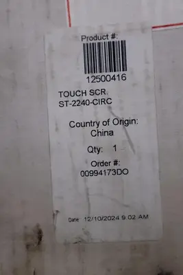 SKF 12500416 TOUCH SCR. ST-2240-CIRC - NEW IN BOX - STOCK 3105CC