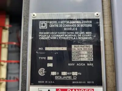 USED SQUARE D MODEL 6