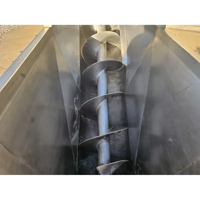 Used 16" Dia. X 18'-5"L Stainless Steel Incline Screw Conveyor