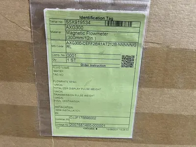 NEW 12” YOKOGAWA FLOWMETER AXG300 / axg300-ceff2ba1at212bnnnnn/grl Stock S-266