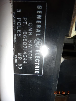 General Electric 8000 Series Size 2 Motor Control Bucket