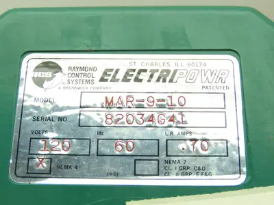 Raymond Control Systems Electripowr MAR-9-10 120 Volt Power Valve Actuator