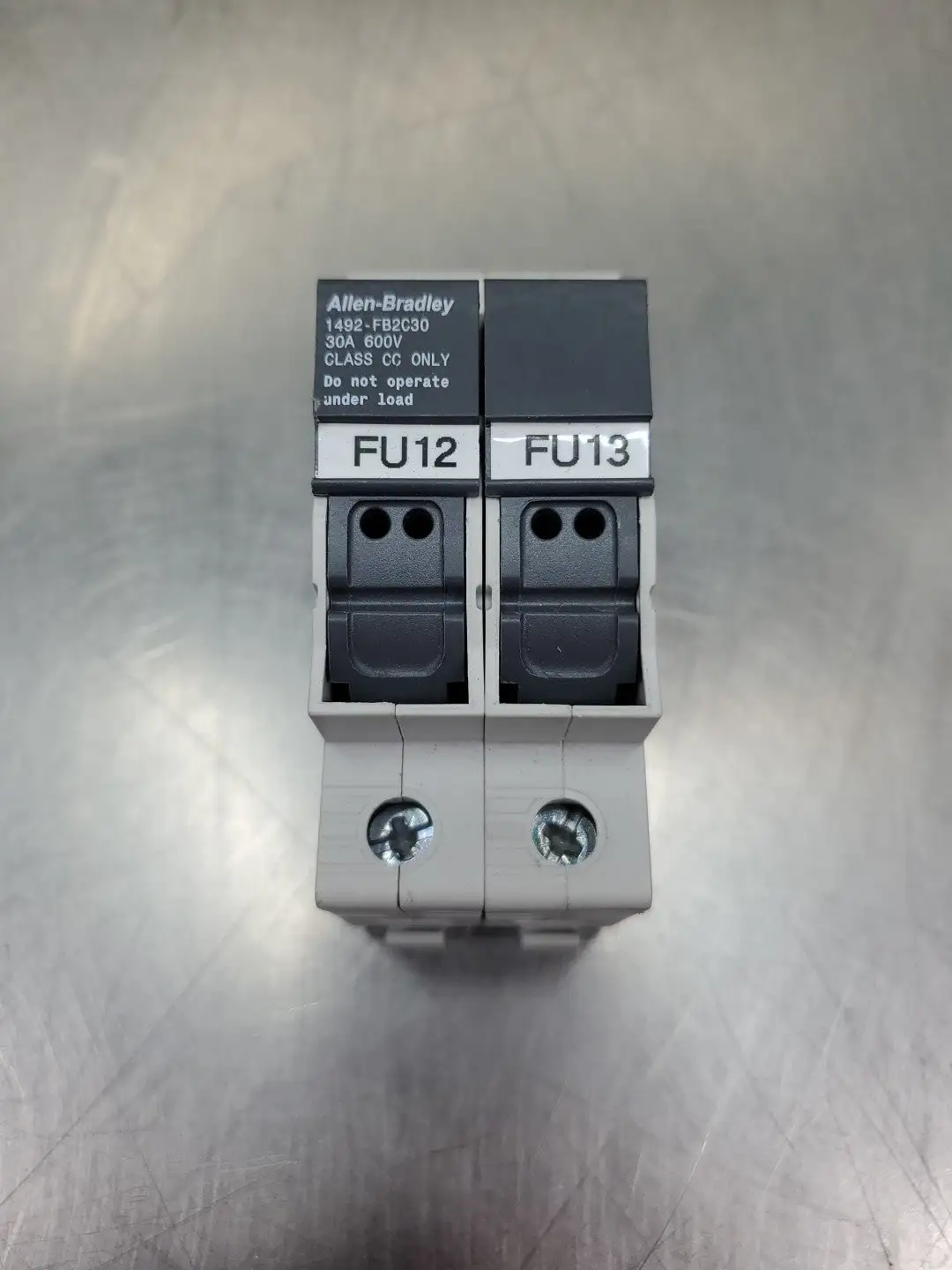 USED Allen-Bradley 1492-FB2C30 30A 600V Fuse Holder.