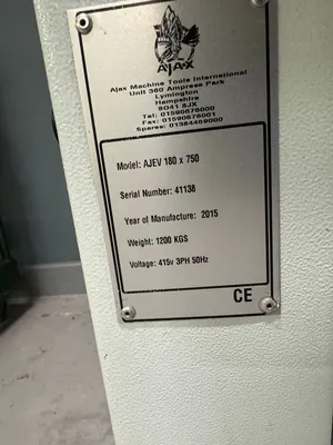 2015 AJAX AJEV 180 CNC Machines | Bowland Trading Ltd (3)