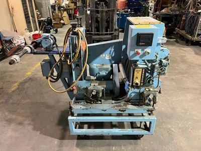 Sterling 3 HP 1" Extruder with 8" EDI U75 Sheet die Killon 3 Roll Sheet Stack
