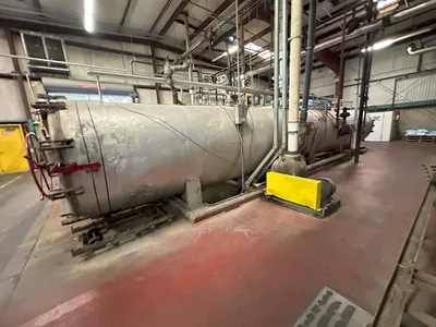 USED 1968 REID BOILER WORKS 60”X 40’ LONG DOUBLE DOOR