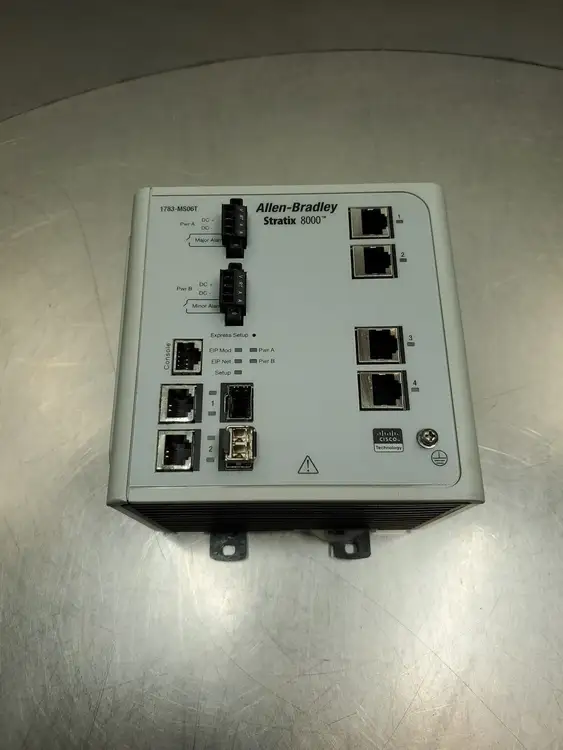 Used Allen-Bradley 1783-MS06T Ser A Stratix 8000 Ethernet Switch Unit Network Switches South Carolina US | Palmetto Automation #1505576