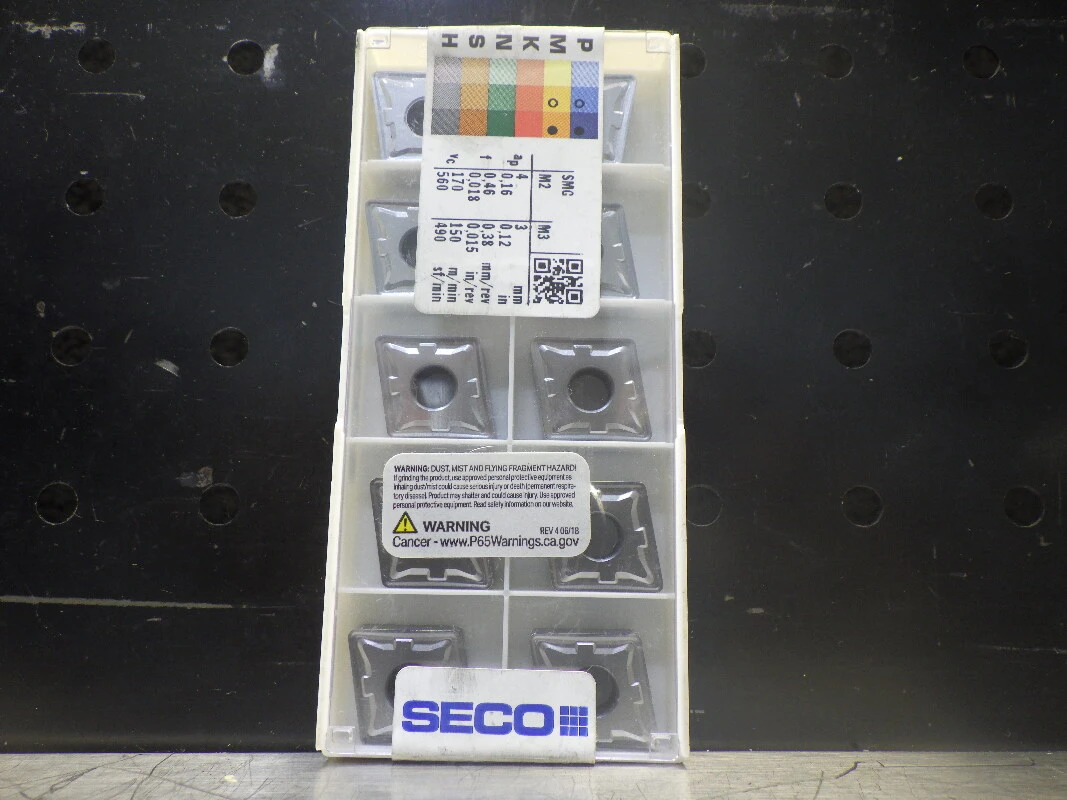 SECO Carbide Inserts QTY10 CNMG160612-M5 TM1501 (LOC1279B)