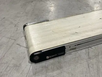 Used QC Conveyors End Drive Flat Belt Conveyor 48" Length 8" Width, Release Tail Belt Conveyors Michigan US | Maverick Industrial Sales #1397640