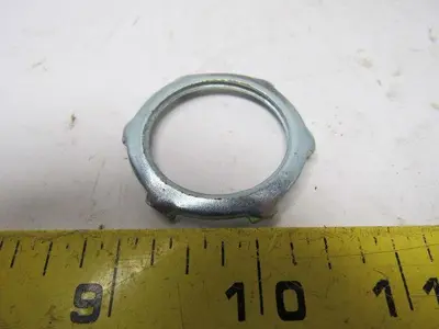 NEER L-300 1" Zinc Plated Steel Locknut for Rigid or IMC Conduits Box of 100