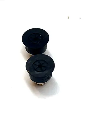 USED SMC THIN FLAT VACUUM PAD 10 MM NBR M5 MALE THREAD LOT OF 2