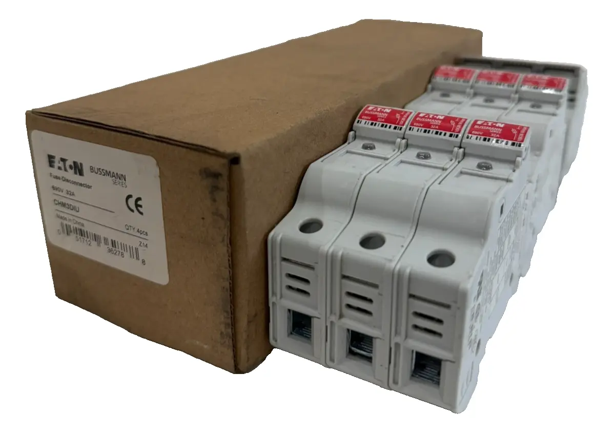 NEW 3 COUNT EATON BUSSMANN CHM3DIU FUSE-DISCONNECTOR 690V 32A