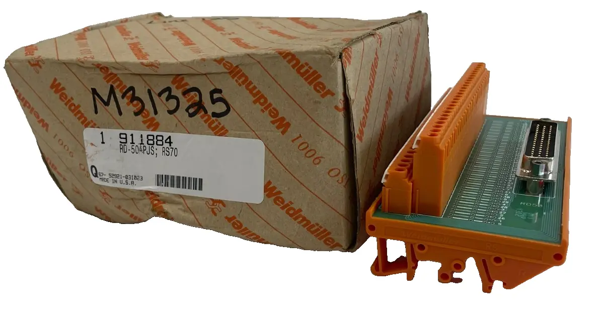 NEW WEIDMULLER 911884 INTERFACE TERMINAL BLOCK RD-50APJS 911884-67