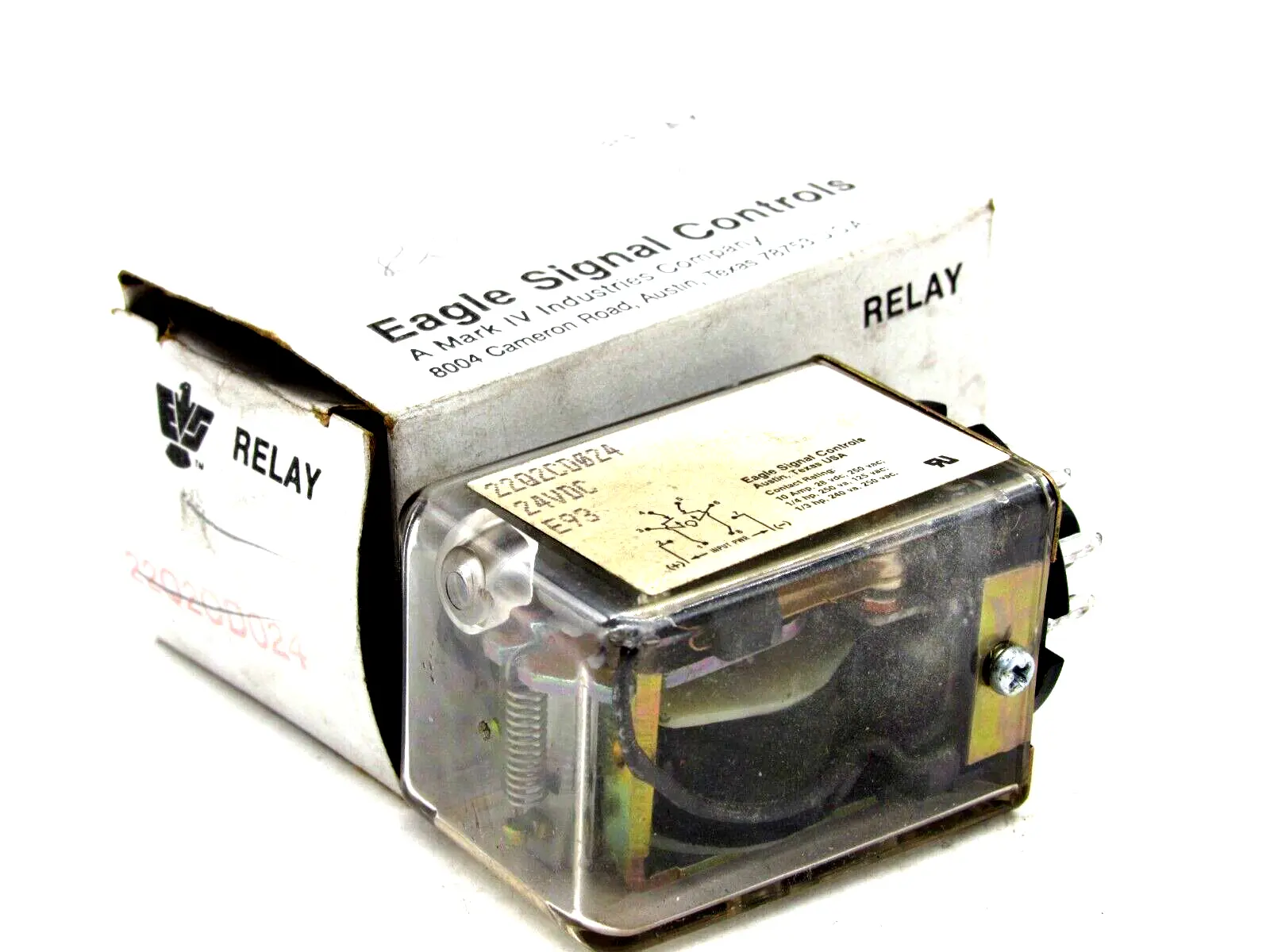 NEW EAGLE SIGNALS 22Q2CD024 BASE RELAY 24VDC