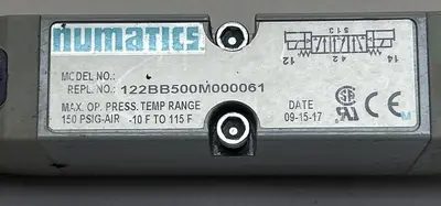 USED NUMATICS 122BB500M000061