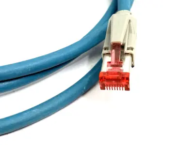 Used KEYENCE Ethernet Cable M12 4-Pin to RJ45, NFPA79-Compatible Straight 2m Cable & Wire Michigan US | Maverick Industrial Sales #1397883