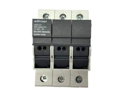 New | in-Stock Wöhner Fuse Holder 3-Pole Class CC 600V 30A Fuse Accessories Michigan US | Maverick Industrial Sales #1398373