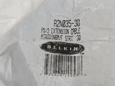 A2N035-30 PS/2 | Belkin  Extension Cable MINIDIN6M/F STRT 30 - New