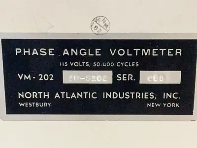 Used NORTH ATLANTIC INDUSTRIES, INC. VM202 BRS102 Voltmeters Ohio US | HGR 24 #1572278
