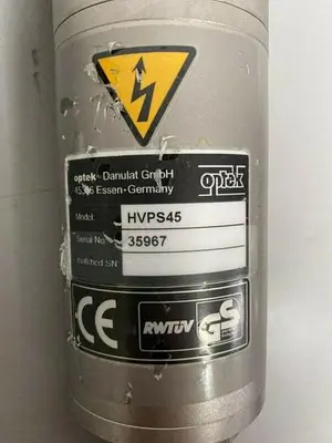 USED OPTEK AF45 & HVPS45 WAVELENGTH UV ABSORPTION SENSOR W/ 1" SANITARY FITTING