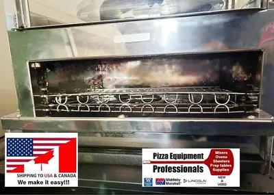 Pizza oven with rotating display heat cabinet - GREAT MERCHANDIZER