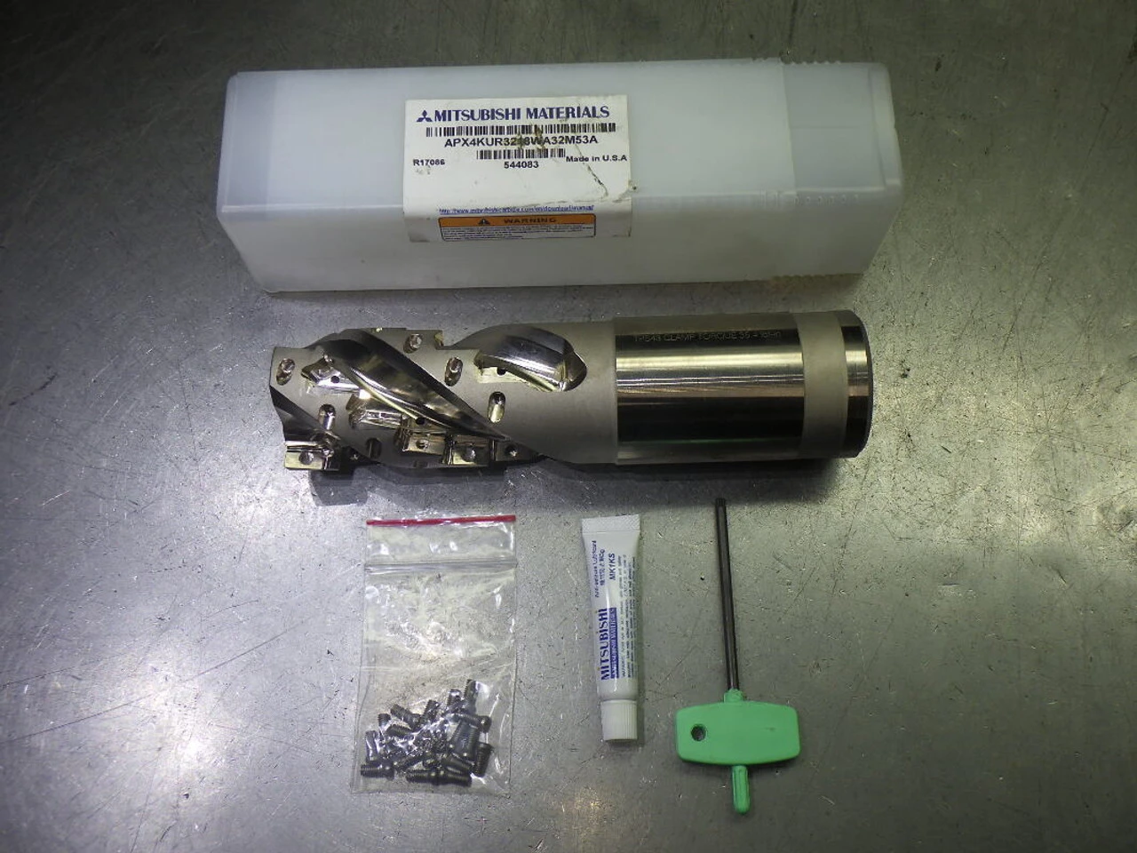 Mitsubishi 2" 3 Flute Milling Cutter 2" Shank APX4KUR3218WA32M53A (LOC3549)