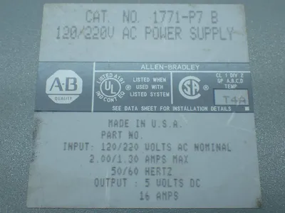 USED ALLENBRADLEY 1771P7