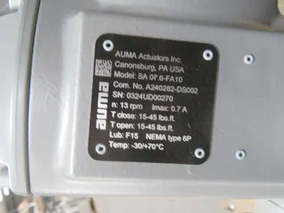 New | in-Stock AUMA 1.2 Rotary Actuators Texas US | Aucto #1308590