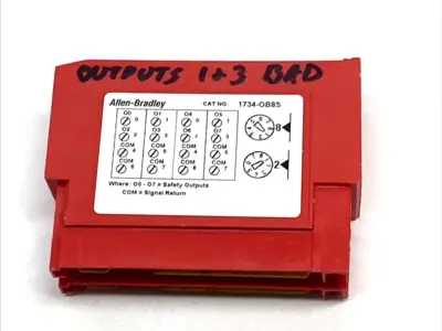 USED ALLEN-BRADLEY POINT GUARD I/O 8PT 24VDC SAFETY OUTPUT MODULE