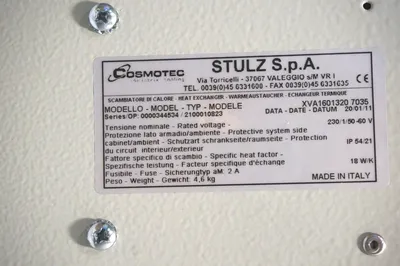 NEW COSMOTEC XVA1601320-7035 HEAT EXCHANGER STULZ S.P.A. 230/1/50-60V