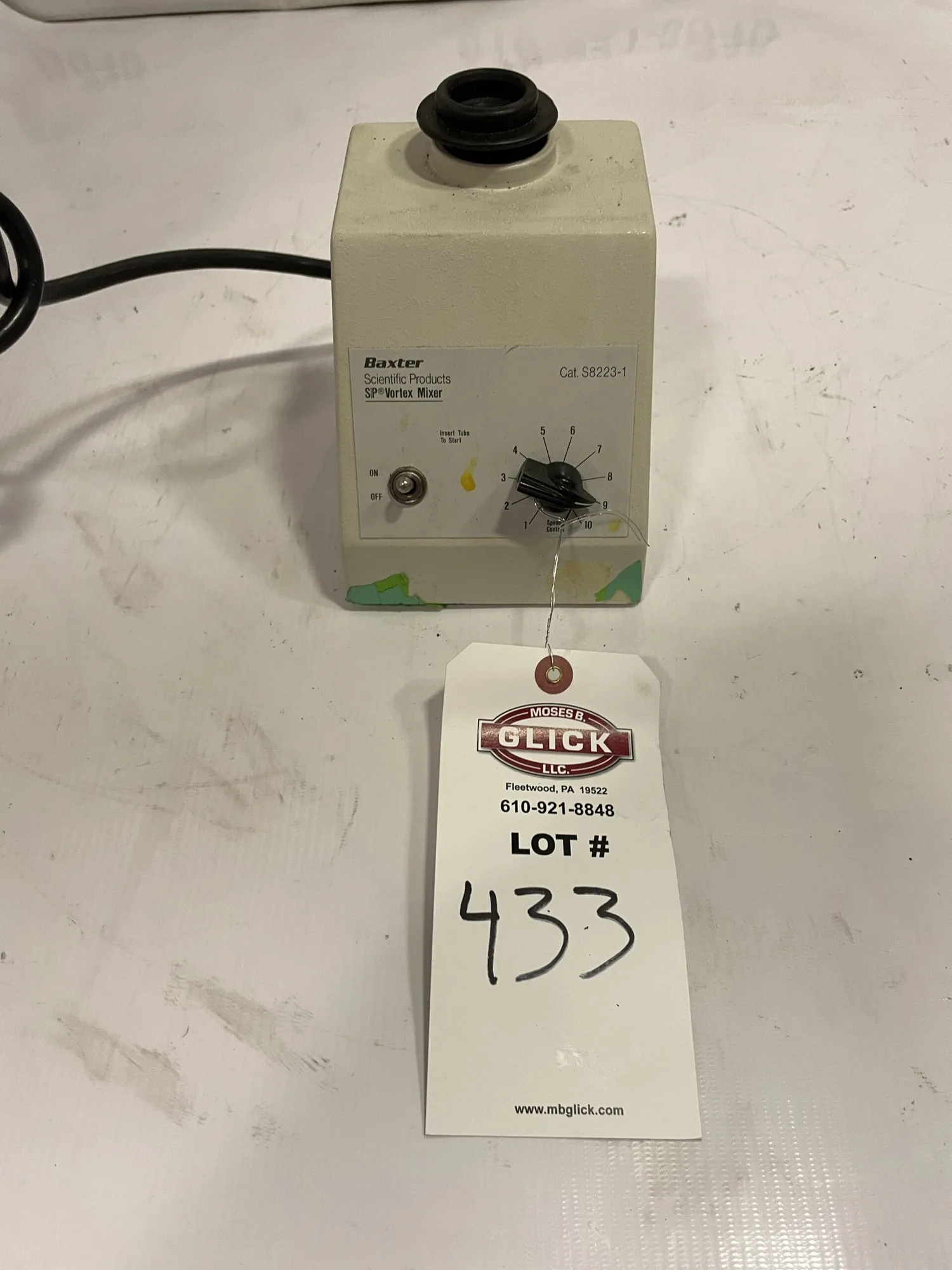 Baxter S8223-1 S/P Vortex Mixer