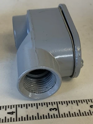GENERIC PVC CONDUIT BODY E121488 1/2" SLB USED(Lot Of 2) FAST SHIPPING!
