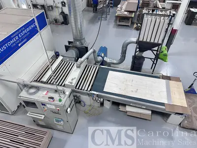 USED SUPERFICI 1300 MMTWIN SPRAY WITH 3 LAMINAR OVENS AND TWO LAMP UV