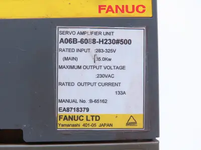 Fanuc A06B-6088-H230#500 Servo Amplifier Module 230V 35kW