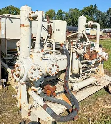 Used KNIGHT KOA-2 4-3/4" SINGLE STAGE HORIZONTAL AIR BOOSTER COMPRESSOR High Pressure Air Compressors Pennsylvania US | East West Machinery & Drilling #1417200