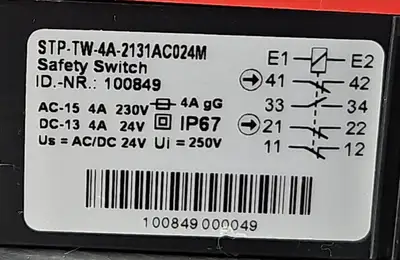USED EUCHNER STP-TW-4A-2131AC024M