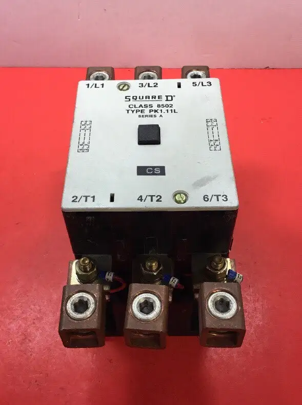 SQUARE D CONTACTOR 8502 PK1.11L SER A 220-660V 60-150HP 3P 200A. 4D