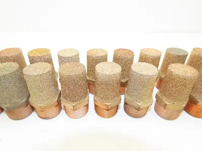 Pneumatic Brass Exhaust Muffler Filter 3/4" Male Lot of 23