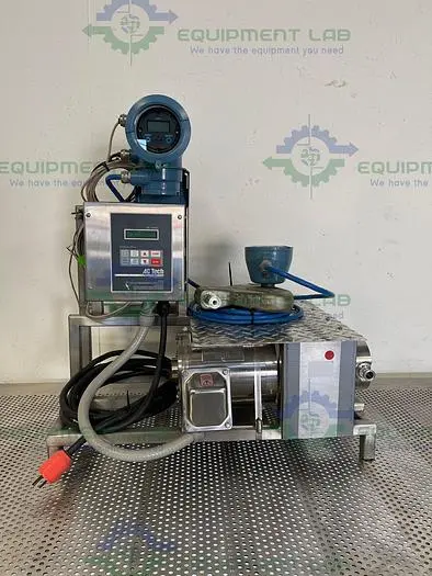 Used QUATTRO FLOW PUMP W/ 3HP MOTOR, ROSEMOUNT CMF010 MASS FLOW SENSOR, TRANSMITTER Motors (misc) California US | Equipment Lab #485438