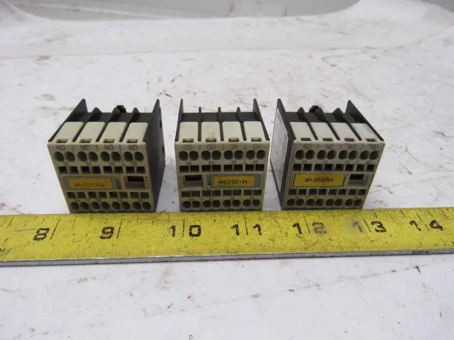 Siemens 3RH1911-2FA31 10A 240V Auxiliary Contact Lot Of 3