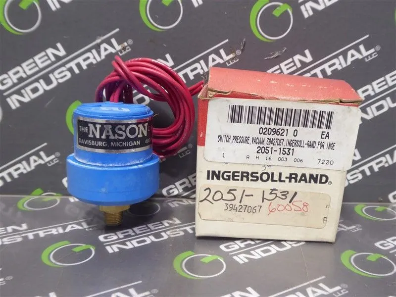 Ingersoll Rand 39427067 Vacuum Pressure Switch New NIB