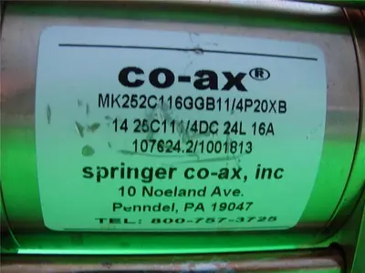 USED CO AX VALVES INC MK252C116GGB11/4P20XB