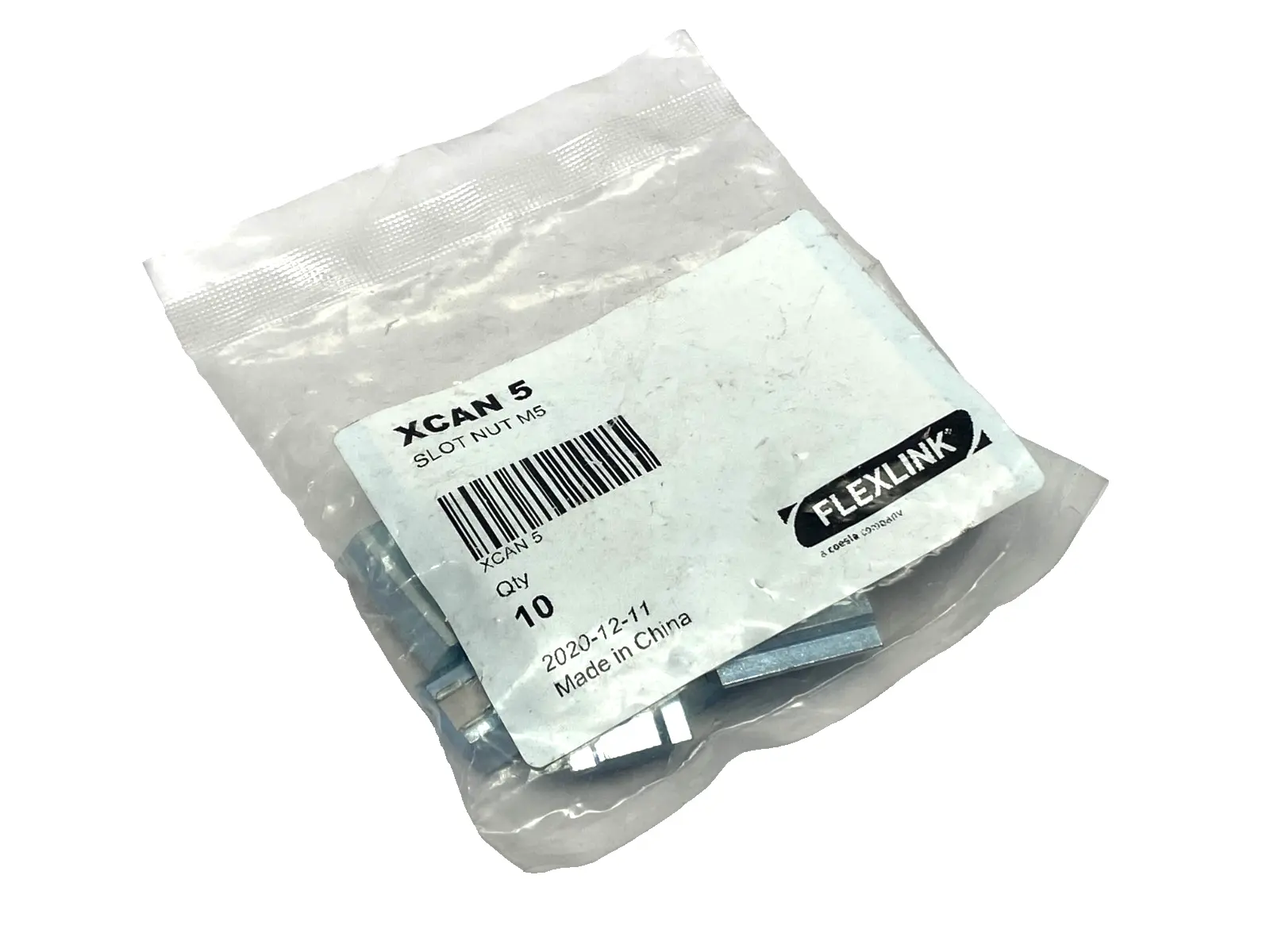 New | in-Stock FlexLink T-Slot Nut M5 PKG OF 10 Nuts & Screws Michigan US | Maverick Industrial Sales #1419257